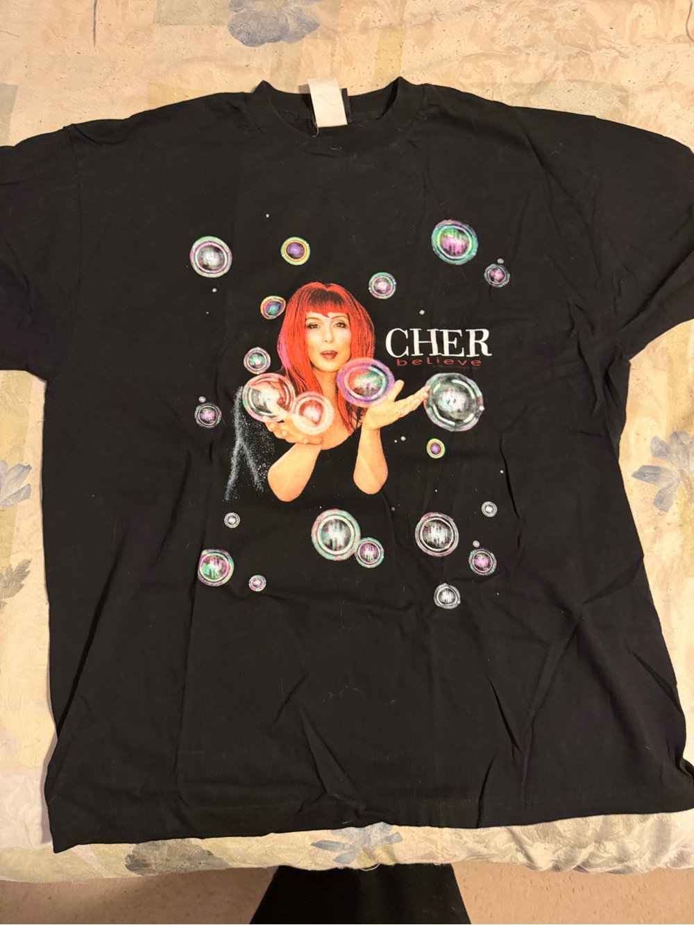 Vintage 2000 Cher Believe Millennium Tour Concert T-Shirt Giant Tag XL Dbl Sided